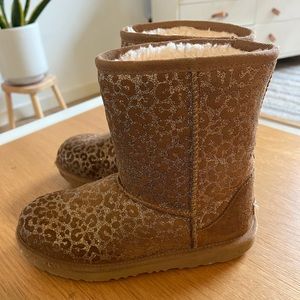 Ugg glitter leopard boots